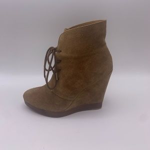 Kors Michael Kors Wedge Suede Booties 9 1/2